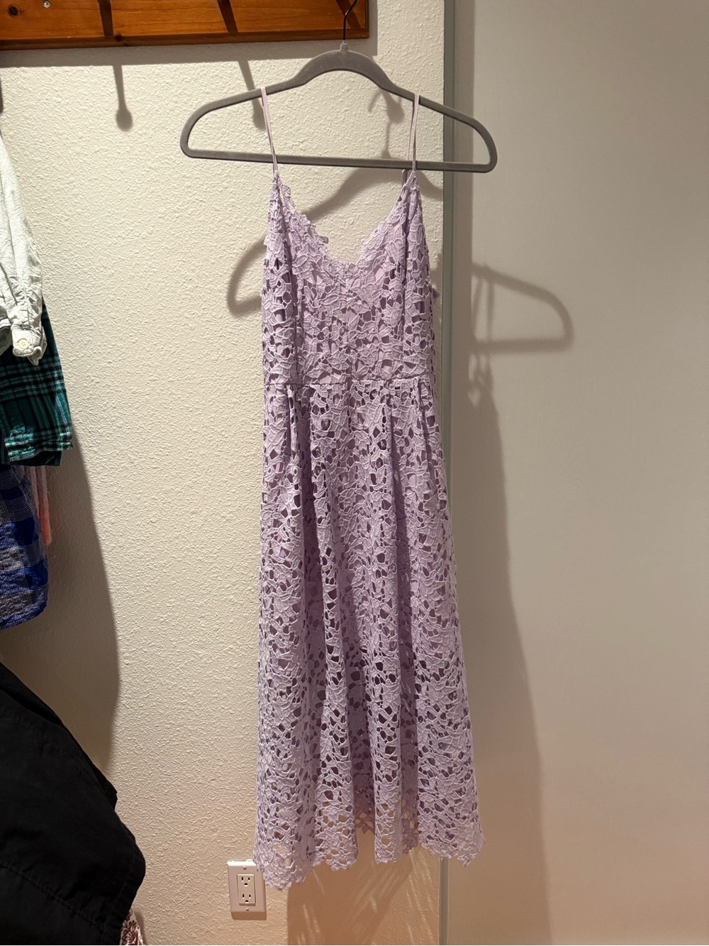 Astr the label - Lilac Lace Midi Dress - Women's Sleeveless Slip Dress